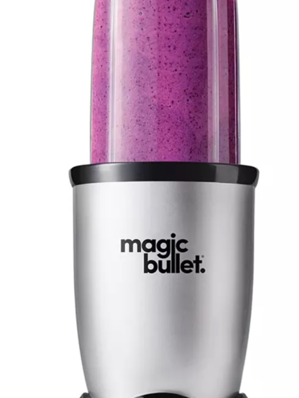 Magic Bullet MBR-0301: 3 Piece Personal Compact Blender – Silver Used